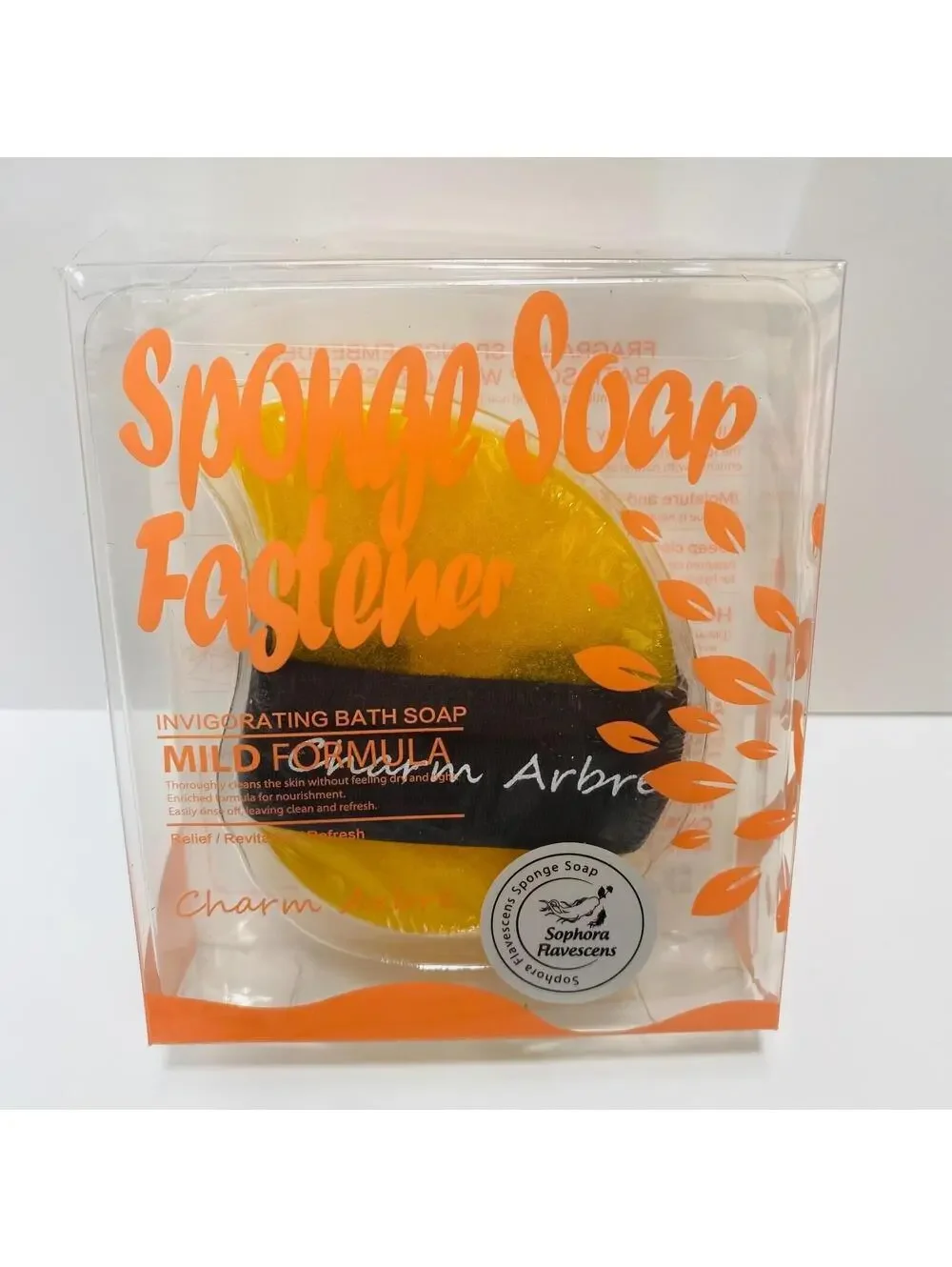 Charm Arbre Fragrance Sponge Embedded Bath Soap With Grasp Band Exfoliates skin